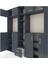 Hyperion Dolap 14 Raflı 2 Çekmeceli 2 Askılı 220X44X243 Antrasit-Antrasit/antrasit 4