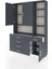 Arges Dolap 8 Raflı 5 Çekmeceli 3 Kapaklı 132X30X195 Antrasit-Antrasit/antrasit 3