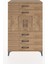 Hyperion Dolap Tek Raflı 5 Çekmeceli 2 Kapaklı 88X44X134 Çam-Çam 1
