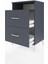 Hyperion Komodin Tek Raflı 2 Çekmeceli 60X44X96 Antrasit-Antrasit 4