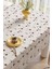 & Laurel Baskılı Yıkanabilir Masa Örtüsü Mutfak Bahçe Piknik Masa Örtüsü (140X200) 2