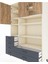 Hyperion Dolap 9 Raflı 6 Çekmeceli 3 Kapaklı 132X44X195 Aytaşı-Çam/antrasit 4