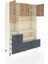 Hyperion Dolap 9 Raflı 6 Çekmeceli 3 Kapaklı 132X44X195 Aytaşı-Çam/antrasit 5