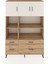 Hyperion Dolap 8 Raflı 4 Çekmeceli 3 Kapaklı 132X44X195 Çam-Aytaşı/çam 1
