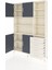 Arges Dolap 9 Raflı 4 Çekmeceli 4 Kapaklı 132X30X195 Aytaşı-Antrasit/aytaşı 3