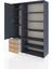 Hyperion Dolap 9 Raflı 3 Çekmeceli 3 Kapaklı 132X44X195 Antrasit-Antrasit/çam 3
