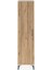Arges Dolap Tek Raflı Tek Kapaklı Tek Askılı 44X30X182 Aytaşı-Çam 1