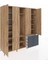Kronos Dolap 14 Raflı 4 Çekmeceli Tek Askılı 220X59X243 Çam-Çam/antrasit 5