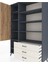 Hyperion Dolap 9 Raflı 3 Çekmeceli Tek Kapaklı 132X44X195 Antrasit-Çam/aytaşı 4