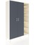 Hyperion Dolap 7 Raflı 2 Kapaklı Tek Askılı 132X44X195 Aytaşı-Antrasit/aytaşı 2