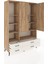 Hyperion Dolap 8 Raflı 4 Çekmeceli 2 Kapaklı 132X44X195 Çam-Çam/aytaşı 5