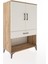 Hyperion Dolap 2 Raflı Tek Çekmeceli 2 Kapaklı 88X44X134 Çam-Aytaşı 2