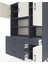Hyperion Dolap 9 Raflı 4 Çekmeceli 4 Kapaklı 132X44X195 Antrasit-Aytaşı/antrasit 4