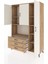 Hyperion Dolap 7 Raflı 3 Çekmeceli 3 Kapaklı 132X44X195 Çam-Aytaşı/çam 3