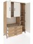 Hyperion Dolap 7 Raflı 3 Çekmeceli 3 Kapaklı 132X44X195 Çam-Aytaşı/çam 5