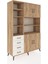 Hyperion Dolap 9 Raflı 4 Çekmeceli 4 Kapaklı 132X44X195 Çam-Çam/aytaşı 2