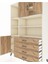 Hyperion Dolap 8 Raflı 4 Çekmeceli 3 Kapaklı 132X44X195 Aytaşı-Çam/çam 4