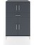 Hyperion Dolap 2 Raflı Tek Çekmeceli 4 Kapaklı 88X44X134 Antrasit-Antrasit 1