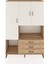 Hyperion Dolap 6 Raflı 3 Çekmeceli 3 Kapaklı 132X44X195 Çam-Aytaşı/çam 1