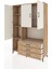 Hyperion Dolap 6 Raflı 3 Çekmeceli 3 Kapaklı 132X44X195 Çam-Aytaşı/çam 3
