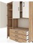 Hyperion Dolap 6 Raflı 3 Çekmeceli 3 Kapaklı 132X44X195 Çam-Aytaşı/çam 4