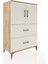 Hyperion Dolap 2 Raflı 2 Çekmeceli 2 Kapaklı 88X44X134 Çam-Aytaşı 2