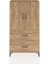 Arges Dolap 3 Raflı 2 Çekmeceli 2 Kapaklı 88X30X163 Çam-Çam 1