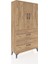 Arges Dolap 3 Raflı 2 Çekmeceli 2 Kapaklı 88X30X163 Çam-Çam 2