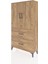 Arges Dolap 3 Raflı 2 Çekmeceli 2 Kapaklı 88X30X163 Çam-Çam 3