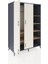 Kronos Dolap 6 Raflı 4 Kapaklı Tek Askılı 132X59X195 Antrasit-Aytaşı/çam 5