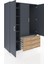 Kronos Dolap 6 Raflı 3 Çekmeceli Tek Askılı 132X59X195 Antrasit-Antrasit/çam 5