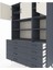 Hyperion Dolap 8 Raflı 8 Çekmeceli 3 Kapaklı 132X44X195 Antrasit-Aytaşı/antrasit 4