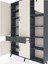 Arges Dolap 10 Raflı Tek Çekmeceli 5 Kapaklı 132X30X195 Antrasit-Aytaşı/antrasit 4