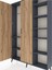 Arges Dolap 7 Raflı 2 Kapaklı Tek Askılı 132X30X195 Antrasit-Çam/antrasit 4