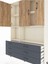 Arges Dolap 6 Raflı 6 Çekmeceli 3 Kapaklı 132X30X195 Aytaşı-Çam/antrasit 4