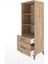 Hyperion Dolap 3 Raflı 2 Çekmeceli 60X44X163 Çam-Çam 4