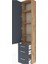 Arges Dolap 4 Raflı 3 Çekmeceli Tek Kapaklı 44X30X221 Çam-Antrasit 5