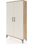 Arges Dolap 2 Raflı Kapaklı Tek Askılı 88X30X163 Çam-Aytaşı 3