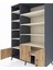 Kronos Dolap 10 Raflı 3 Kapaklı 132X59X195 Antrasit-Çam/aytaşı 4