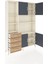 Arges Dolap 8 Raflı 4 Çekmeceli 4 Kapaklı 132X30X195 Aytaşı-Antrasit/çam 5