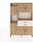 Arges Dolap 8 Raflı 2 Çekmeceli 6 Kapaklı 132X30X195 Çam-Çam/aytaşı 1