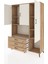 Hyperion Dolap 6 Raflı 3 Çekmeceli 3 Kapaklı 132X44X195 Çam-Aytaşı/çam 3