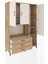 Hyperion Dolap 6 Raflı 3 Çekmeceli 3 Kapaklı 132X44X195 Çam-Aytaşı/çam 5