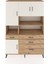 Hyperion Dolap 9 Raflı 4 Çekmeceli 4 Kapaklı 132X44X195 Çam-Aytaşı/çam 1