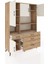 Hyperion Dolap 9 Raflı 4 Çekmeceli 4 Kapaklı 132X44X195 Çam-Aytaşı/çam 5