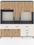 Hyperion Dolap 10 Raflı 6 Çekmeceli 8 Kapaklı 220X44X243 Antrasit-Çam/aytaşı 1