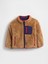 Erkek Bebek Kahverengi Lightweight Sherpa Reversible Ceket 1