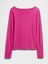 Kadın Pembe Modern Boatneck Yakalı T-Shirt 2