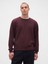 Erkek Bordo Waffle Crew T-Shirt 1