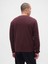 Erkek Bordo Waffle Crew T-Shirt 4